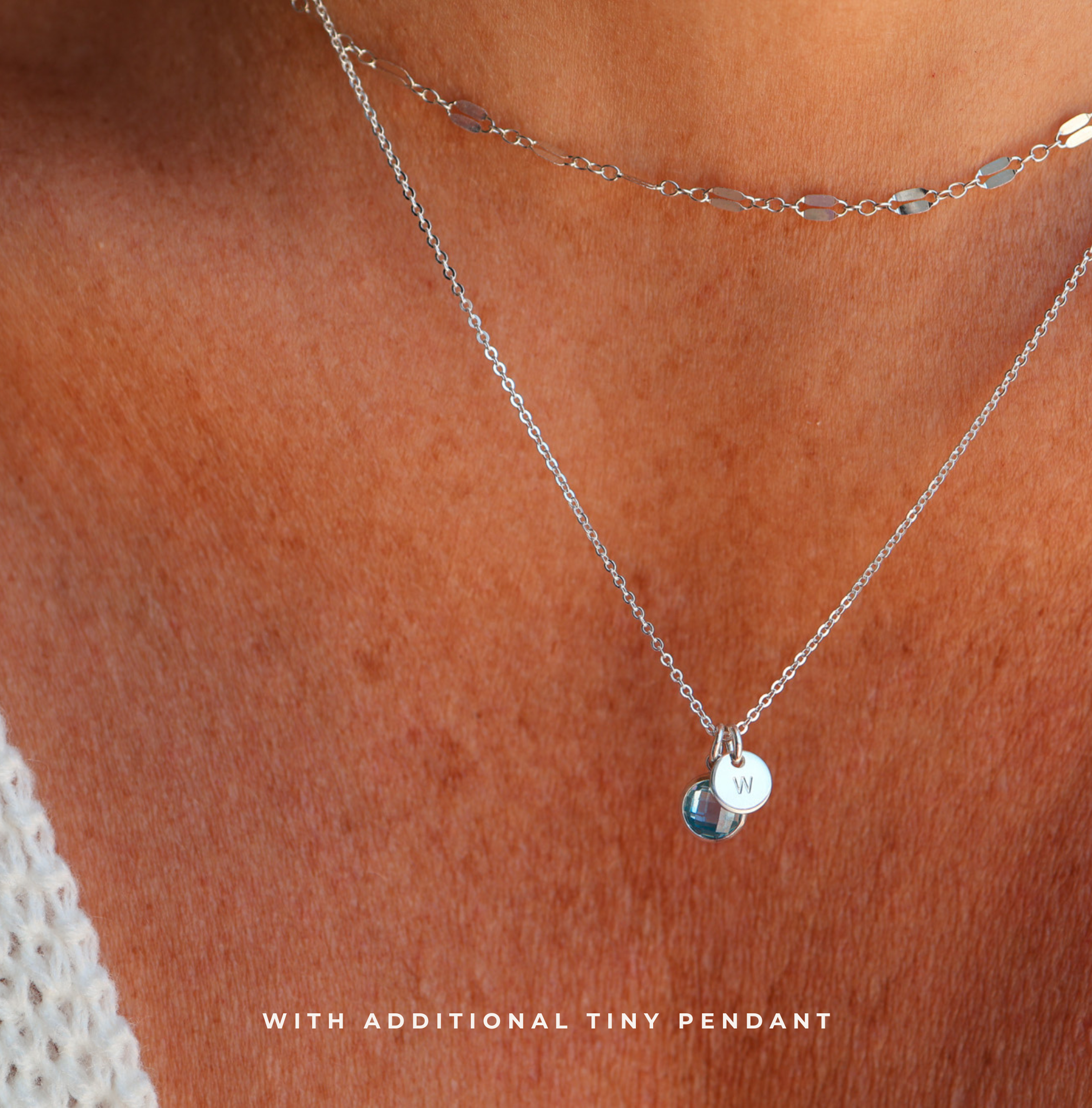Personalised jewellery – handmade jewellery – KBN jewellery – Australian made jewellery – crystal pendant – birthstone drop necklace – birthstone pendant for necklace – crystal birthstone drop  – birthstone jewellery – diamond  stone pendant – clear birthstone for necklace – April birthstone pendant – April  birthstone drop