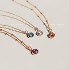 Personalised jewellery – handmade jewellery – KBN jewellery – Australian made jewellery – crystal pendant – birthstone drop necklace – birthstone pendant for necklace – crystal birthstone drop  – birthstone jewellery – red  stone pendant – dark red birthstone for necklace – July  birthstone pendant – July  birthstone drop