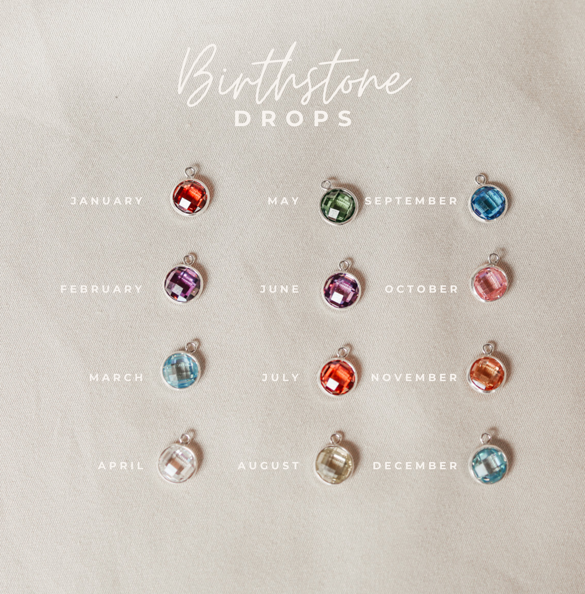 Personalised jewellery – handmade jewellery – KBN jewellery – Australian made jewellery – crystal pendant – birthstone drop necklace – birthstone pendant for necklace – crystal birthstone drop  – birthstone jewellery – red  stone pendant – dark red birthstone for necklace – July  birthstone pendant – July  birthstone drop