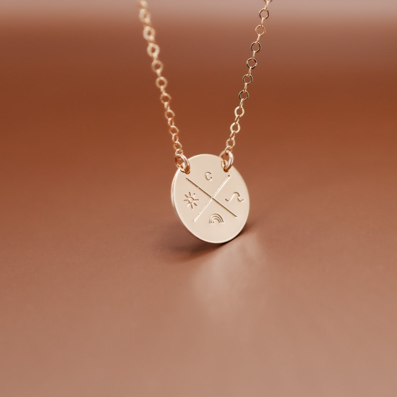 Personalised jewellery - KBN Jewellery - handmade jewellery - cross my heart - initial necklace - symbol necklace – custom initial necklace – children initials