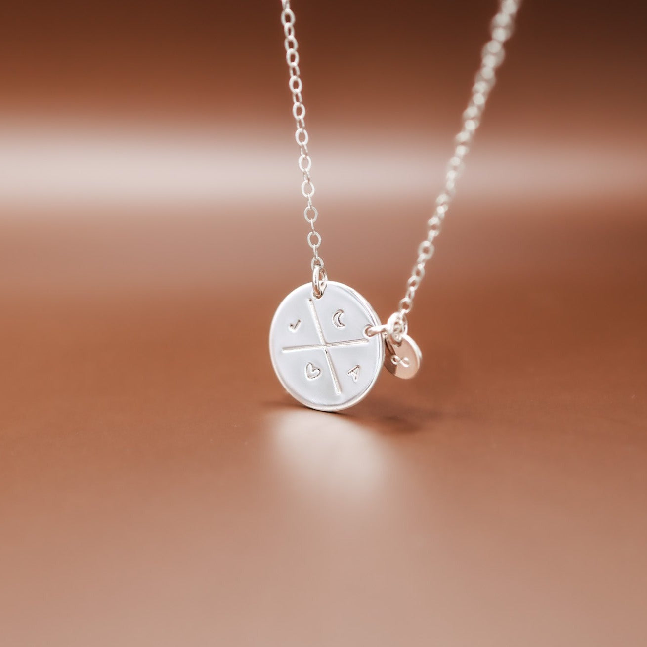 Personalised jewellery - KBN Jewellery -  handmade jewellery - cross my heart - initial necklace - symbol necklace – custom initial necklace – children initials