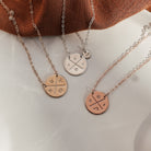 Personalised jewellery - KBN Jewellery -  handmade jewellery - cross my heart - initial necklace - symbol necklace – custom initial necklace – children initials