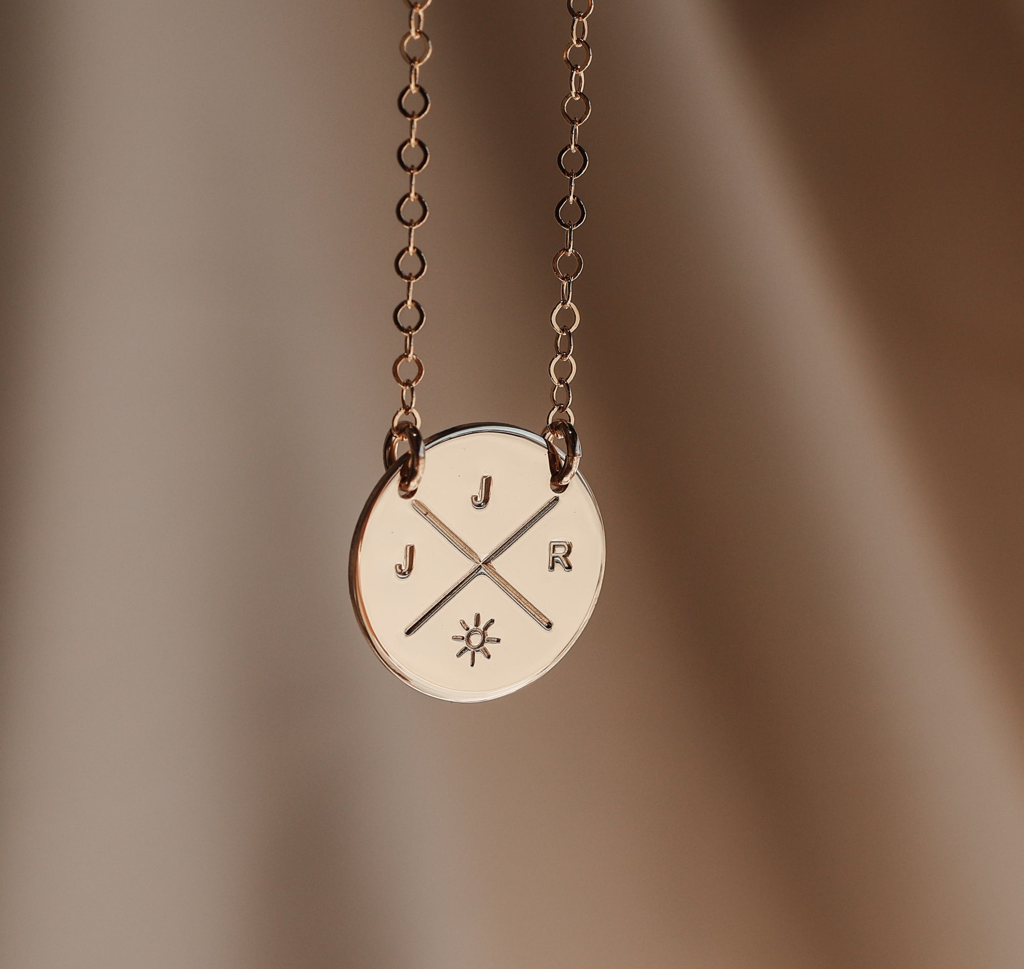 Personalised jewellery - KBN Jewellery - handmade jewellery - cross my heart - initial necklace - symbol necklace – custom initial necklace – children initials