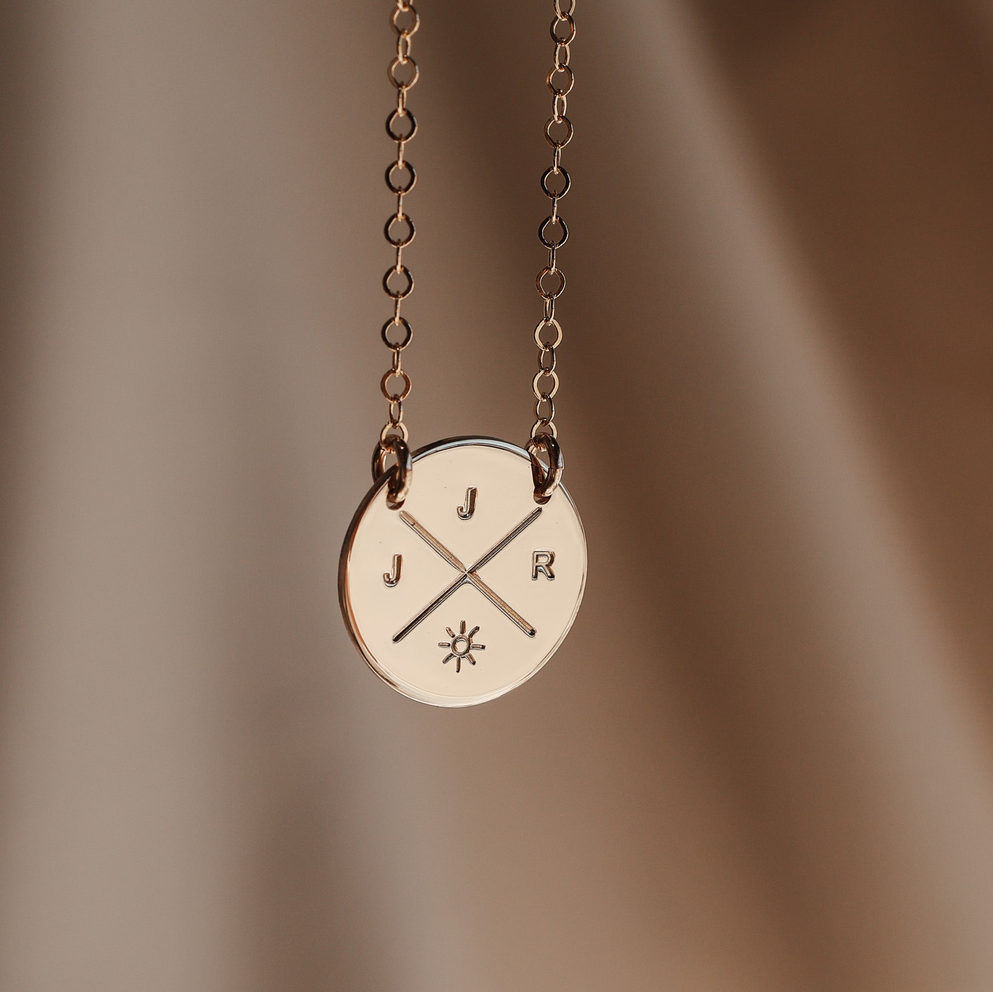 Personalised jewellery - KBN Jewellery - handmade jewellery - cross my heart - initial necklace - symbol necklace – custom initial necklace – children initials