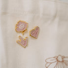 Personalised jewellery - KBN Jewellery - handmade jewellery – Personalised Jewellery gifts – enamel pins – bag pins – lapel pins – bag charms – bag accessories – backpack charms – backpack pins – kids bag accessories - heart pin - sunflower pin - ASL pin