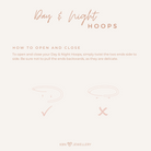Personalised jewellery - KBN Jewellery - handmade jewellery – Personalised Jewellery gifts – dainty earrings – hoops earrings – sleepers – pendant earrings – everyday earrings - how to open hoops