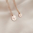 Personalised jewellery – handmade jewellery – KBN jewellery – Australian made jewellery – initial necklace – birth flower necklace – single pendant necklace with flower – birth flower necklace custom – custom birth month necklace – December flower necklace – success necklace