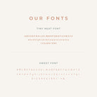Personalised jewellery - KBN Jewellery - handmade jewellery – font selection – script font – tiny font – tiny neat font necklace – sweet font necklace