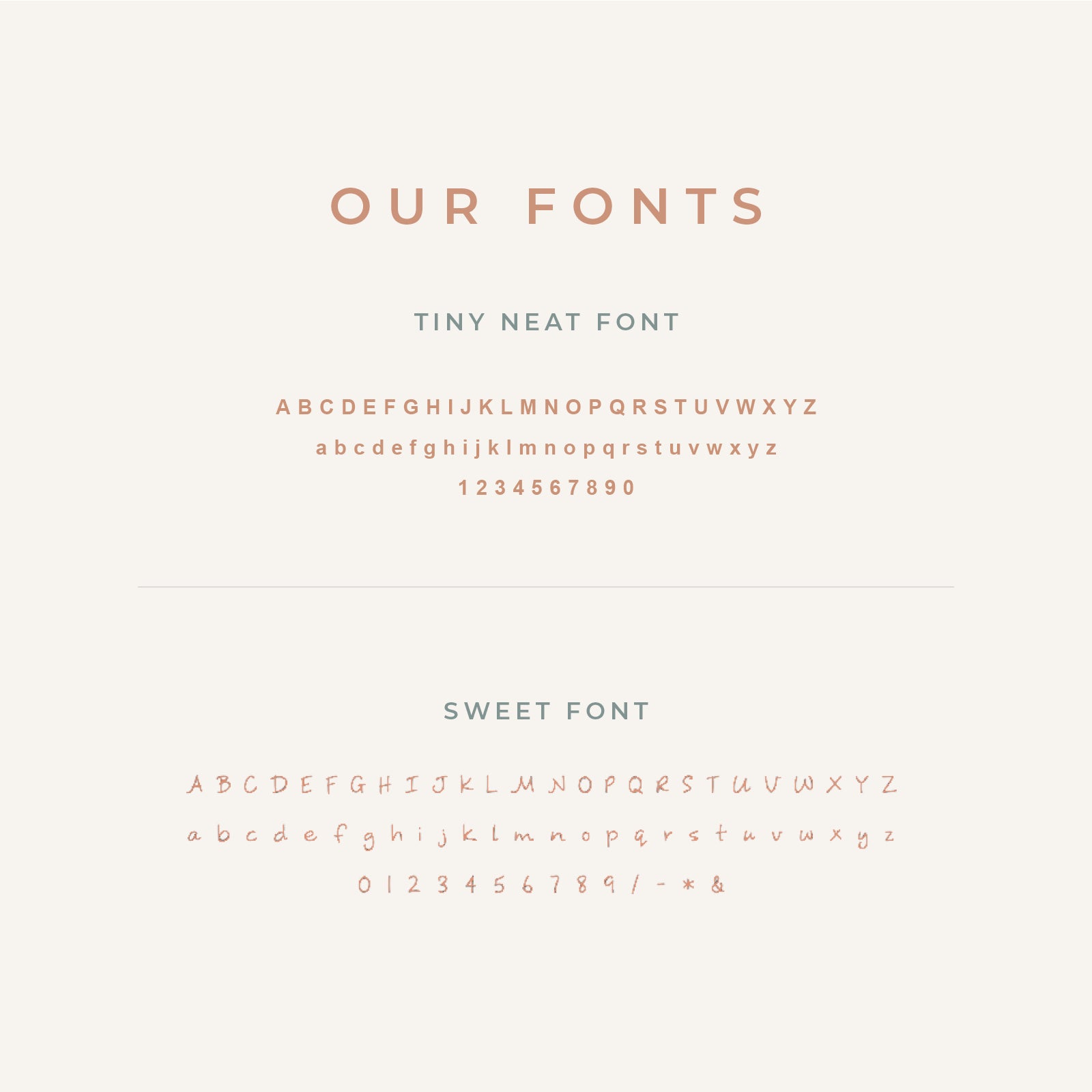 Personalised jewellery - KBN Jewellery - handmade jewellery – font selection – script font – tiny font – tiny neat font necklace – sweet font necklace