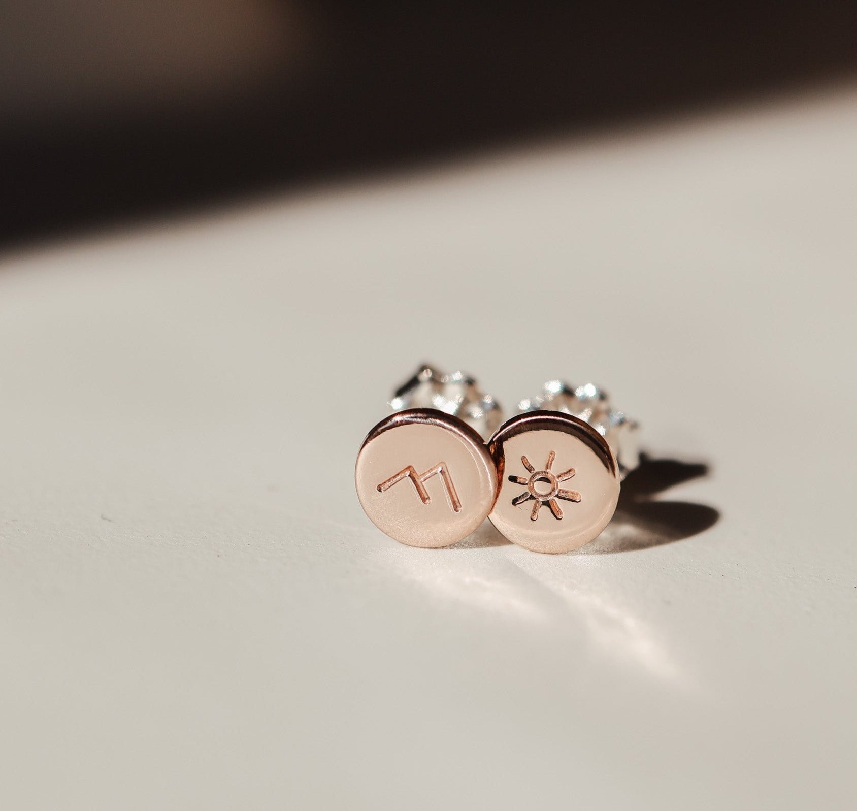 Personalised jewellery - KBN Jewellery - handmade jewellery – Personalised Jewellery gifts – personalised earrings – symbol earrings – simple studs – kid friendly earrings – personalised stud earrings