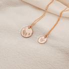 Personalised jewellery - KBN Jewellery - handmade jewellery – custom jewellery gifts – dainty necklace – medium pendant necklace – August Birth flower necklace – birthday necklace – August  birthday gift – dainty jewellery – birth flower and initial necklace – everyday jewellery – Gladiolus flower necklace – Gladiolus necklace – strength flower necklace