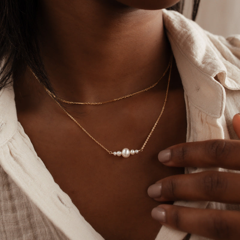 Personalised jewellery - KBN Jewellery - handmade jewellery – custom jewellery gifts – dainty necklace – stacking necklace – layering bracelet – simple bracelet – affordable jewellery – Australian made jewellery – squashed chain – unique chain