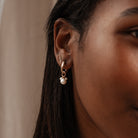 Personalised jewellery – handmade jewellery – KBN jewellery – dainty hoops – pearl earrings – pearl hoop earrings – stacked pearl earrings – pearl cluster earrings – unique pearl earrings – freshwater pearl earrings