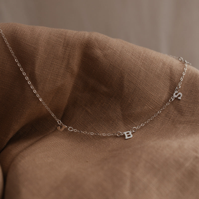 Personalised jewellery - KBN Jewellery - handmade jewellery – Personalised Jewellery gifts – Dainty jewellery- Dainty necklace - initial necklace – family initial necklace