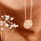 Personalised jewellery - KBN Jewellery - handmade jewellery – Personalised Jewellery gifts – Dainty jewellery- Dainty necklace – flower stamped necklace – family flowers – kids birth flowers – birth flower necklace – personalised flower stamped necklace – initial necklace - layering necklace - australia made