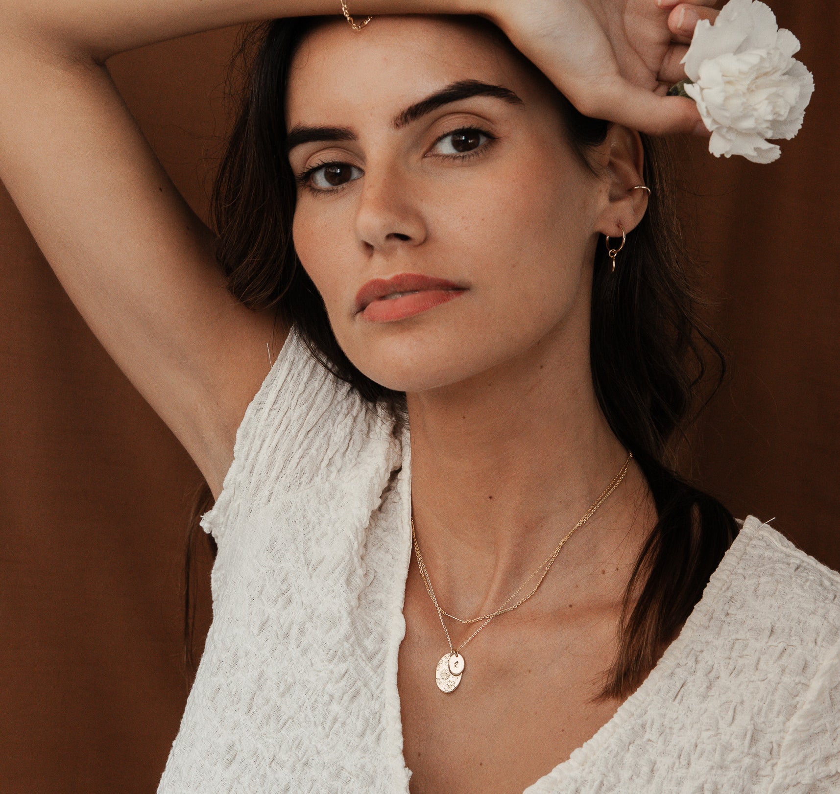 Personalised jewellery - KBN Jewellery - handmade jewellery – Personalised Jewellery gifts – Dainty jewellery- Dainty necklace – flower stamped necklace – family flowers – kids birth flowers – birth flower necklace – personalised flower stamped necklace - floral display necklace - spring necklace - birth flower garden necklace - handmade jewellery