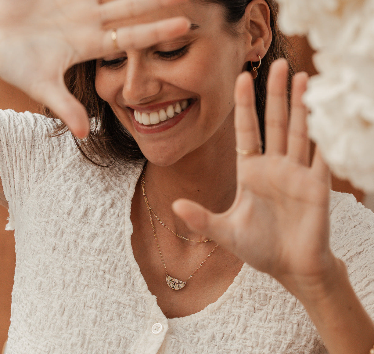 Personalised jewellery - KBN Jewellery - handmade jewellery – Personalised Jewellery gifts – Dainty jewellery- Dainty necklace – flower stamp necklace – birth month flower jewellery – flower necklace