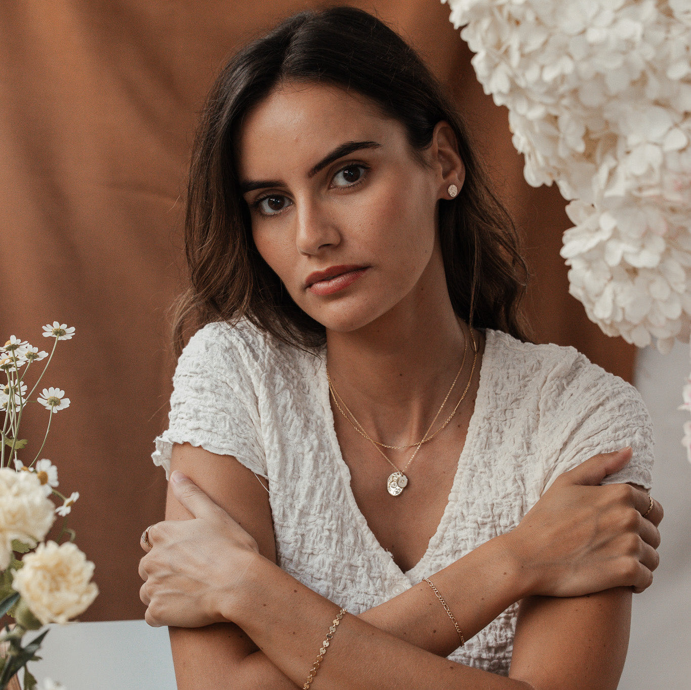 Personalised jewellery - KBN Jewellery - handmade jewellery – Personalised Jewellery gifts – Dainty jewellery- Dainty necklace – flower stamped necklace – family flowers – kids birth flowers – birth flower necklace – personalised flower stamped necklace - floral display necklace - spring necklace - birth flower garden necklace - handmade jewellery