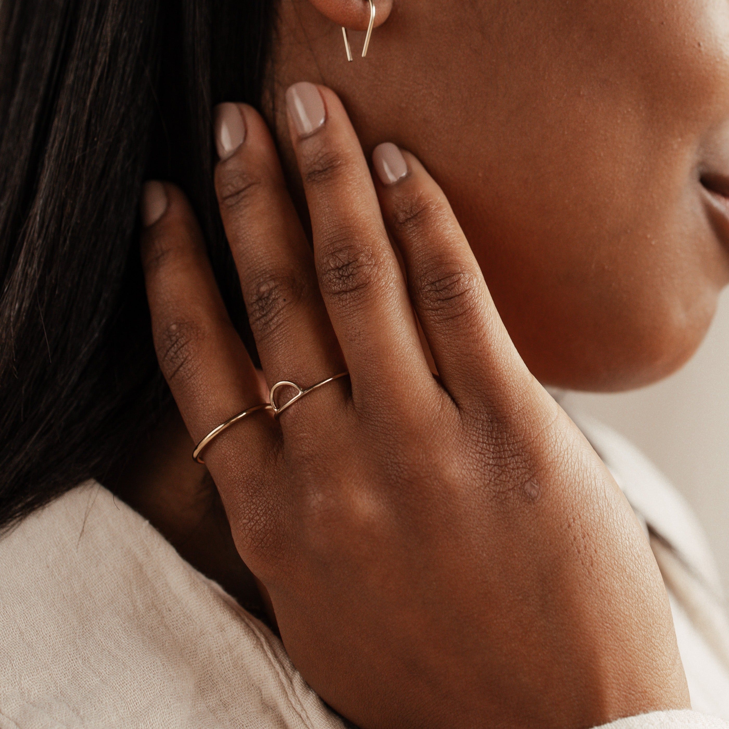 Personalised jewellery – handmade jewellery – KBN jewellery – Australian made jewellery – handmade rings – rounded ring – Australian made ring – Australian handmade jewellery – Brisbane jewellery – stacking ring – everyday ring – simple ring