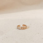 Personalised jewellery - KBN Jewellery - handmade jewellery – Personalised Jewellery gifts – Australian Made – ear cuff – no piecing earring – cuff earring – thick cuff – patterned ear cuff – criss cross pattern cuff – ear cuff
