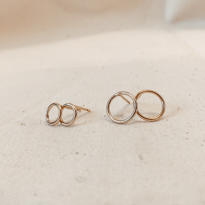 Personalised jewellery - KBN Jewellery - handmade jewellery – Personalised Jewellery gifts – Dainty jewellery – Katie studs – circle studs – everyday earrings