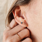 Personalised jewellery - KBN Jewellery - handmade jewellery – Personalised Jewellery gifts – Dainty jewellery – stone earring – stacking earring – midnight glimmer earrings – black studs – black glimmer studs – black stone studs
