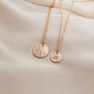 Personalised jewellery - KBN Jewellery - handmade jewellery – custom jewellery gifts – dainty necklace – medium pendant necklace – Larkspur  Birth flower necklace – birthday necklace – July  birthday gift – dainty jewellery – birth flower and initial necklace – everyday jewellery – Larkspur flower necklace – July necklace – lightness flower necklace