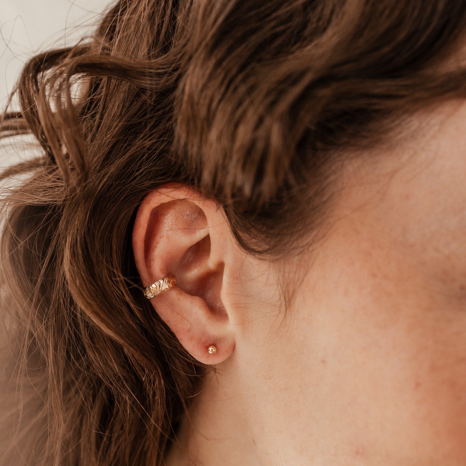 Personalised jewellery - KBN Jewellery - handmade jewellery – Personalised Jewellery gifts – Australian Made – ear cuff – no piecing earring – cuff earring – thick cuff – patterned ear cuff