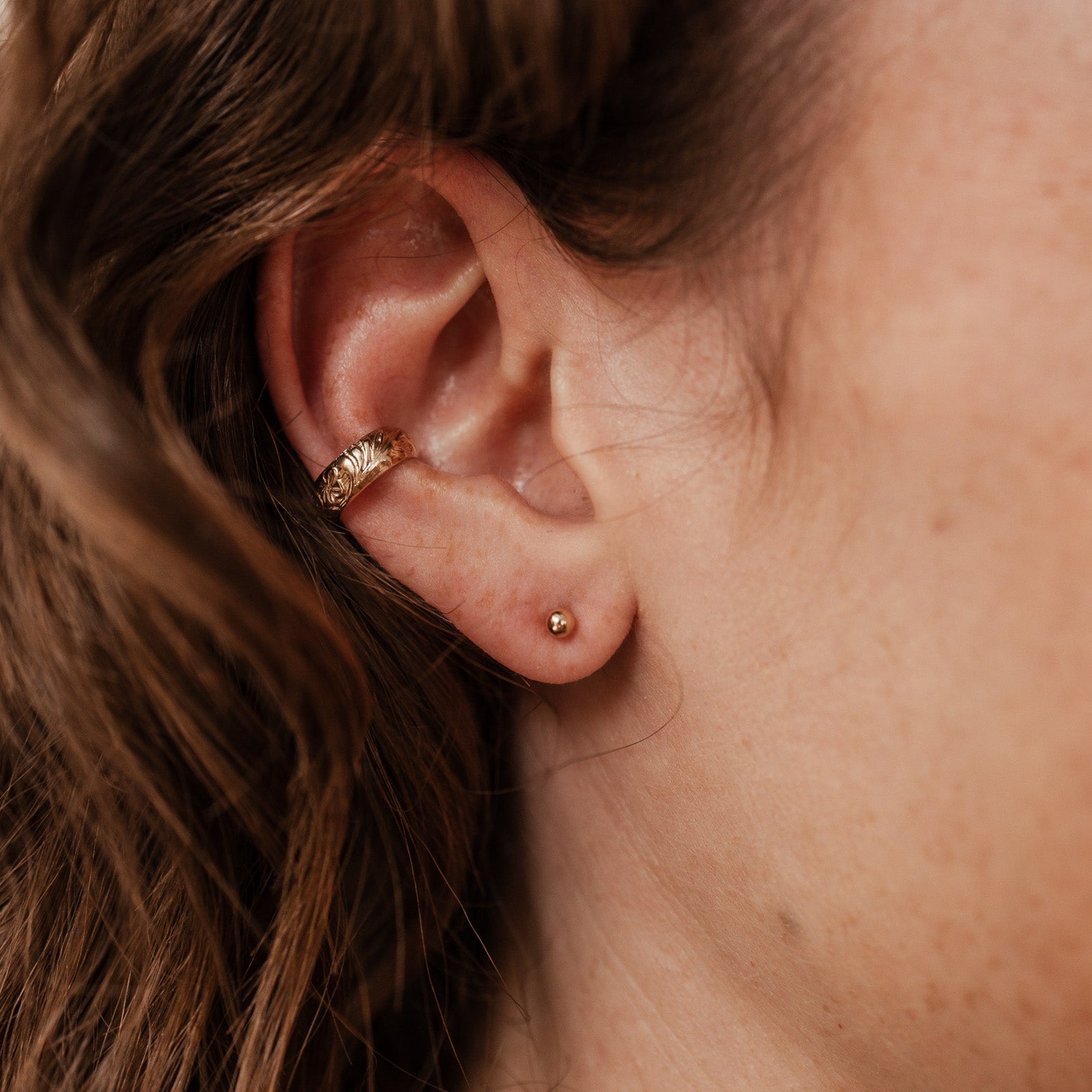 Personalised jewellery - KBN Jewellery - handmade jewellery – Personalised Jewellery gifts – Australian Made – ear cuff – no piecing earring – cuff earring – thick cuff – patterned ear cuff