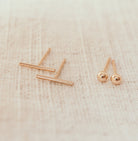 Personalised jewellery – handmade jewellery – KBN jewellery – Australian made jewellery – handmade earrings – bar studs – everyday earrings – short bar earrings