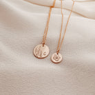 Personalised jewellery - KBN Jewellery - handmade jewellery – custom jewellery gifts – dainty necklace – medium pendant necklace – Larkspur  Birth flower necklace – birthday necklace – July  birthday gift – dainty jewellery – birth flower and initial necklace – everyday jewellery – Larkspur flower necklace – July necklace – lightness flower necklace