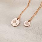Personalised jewellery - KBN Jewellery - handmade jewellery – Personalised Jewellery gifts – Dainty jewellery - Dainty bracelet – flower stamped bracelet – family flowers – kids birth flowers – birth flower bracelet – personalised flower stamped necklace - floral stamped necklace – meaningful jewellery gift – October birth flower necklace – October birth flower necklace with intial – October gift ideas
