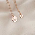 Personalised jewellery – handmade jewellery – KBN jewellery – Australian made jewellery – initial necklace – birth flower necklace – single pendant necklace with flower – birth flower necklace custom – custom birth month necklace – December flower necklace – success necklace