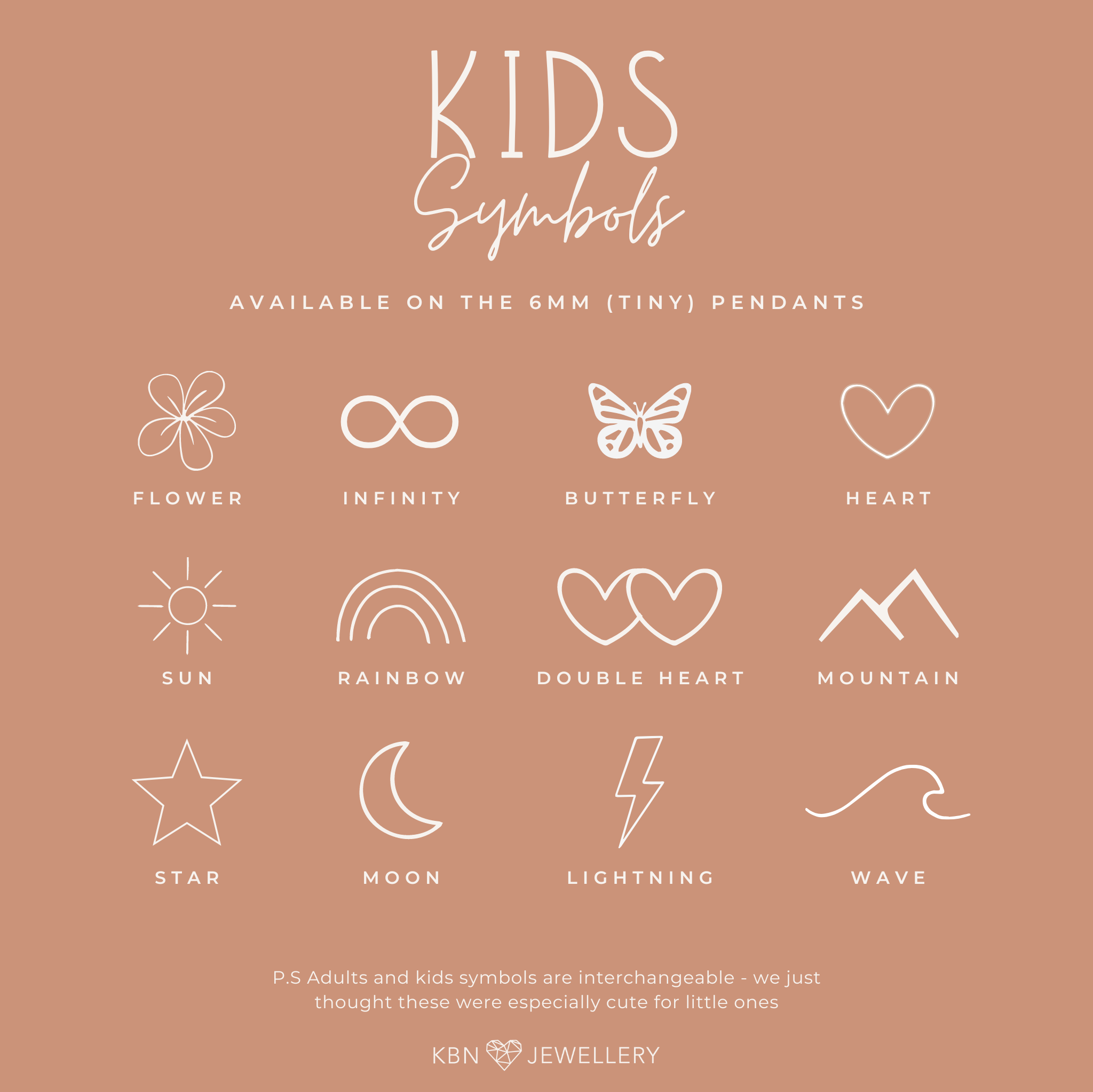 Personalised jewellery - KBN Jewellery - handmade jewellery – Personalised Jewellery gifts – dainty earrings – hoops earrings – sleepers – pendant earrings – everyday earrings – tiny hoops – tiny pendants – initial earrings – symbol earrings – children earrings – toddler earrings – huggies earrings – hoops earrings for kids