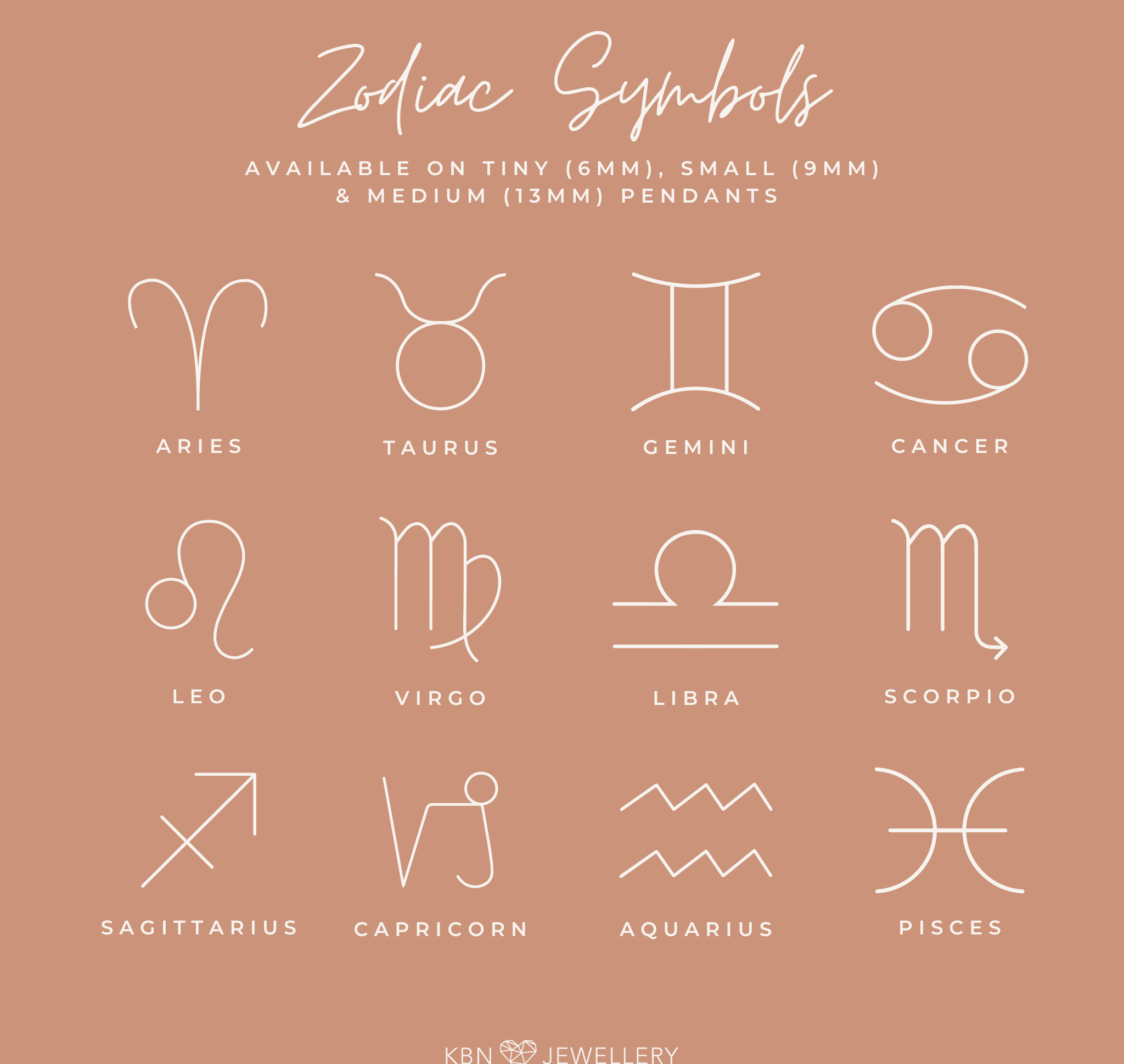 Personalised jewellery - KBN Jewellery - handmade jewellery – Personalised Jewellery gifts – Dainty jewellery- star sign necklace – double holed pendant necklace – Aires necklace – Tauras necklace – Gemini necklace – Cancer necklace – Leo zodiac sign necklace – Virgo zodiac sign necklace – Libra zodiac sign necklace – Libra zodiac sign necklace – Scorpio zodiac sign necklace – Sagittarius zodiac sign necklace – Capricorn zodiac necklace – Aquarius sign necklace – Pisces zodiac necklace