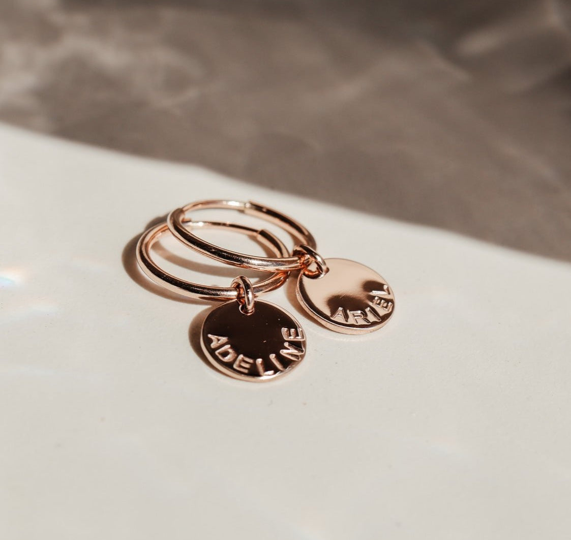 Personalised jewellery - KBN Jewellery - handmade jewellery – Personalised Jewellery gifts – dainty earrings – hoops earrings – sleepers – pendant earrings – everyday earrings