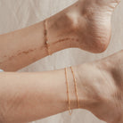 Personalised jewellery - KBN Jewellery - handmade jewellery – custom jewellery gifts –  dainty anklet – stacking anklet – layering anklet – simple chain – affordable jewellery – Australian made jewellery – small pendant anklet – linked chain anklet