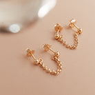 Personalised jewellery - KBN Jewellery - handmade jewellery – Personalised Jewellery gifts – Dainty jewellery- chain earrings – two earrings in one – connecting earrings – studs – handmade earrings