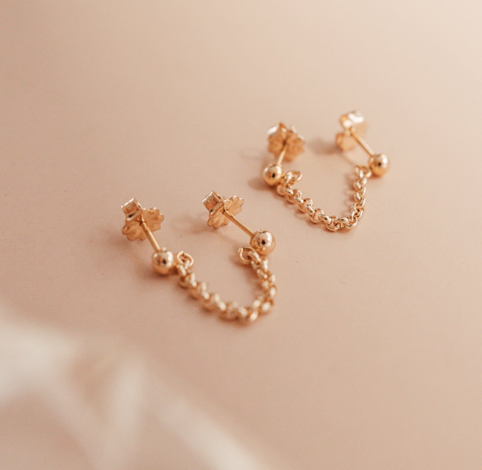 Personalised jewellery - KBN Jewellery - handmade jewellery – Personalised Jewellery gifts – Dainty jewellery- chain earrings – two earrings in one – connecting earrings – studs – handmade earrings
