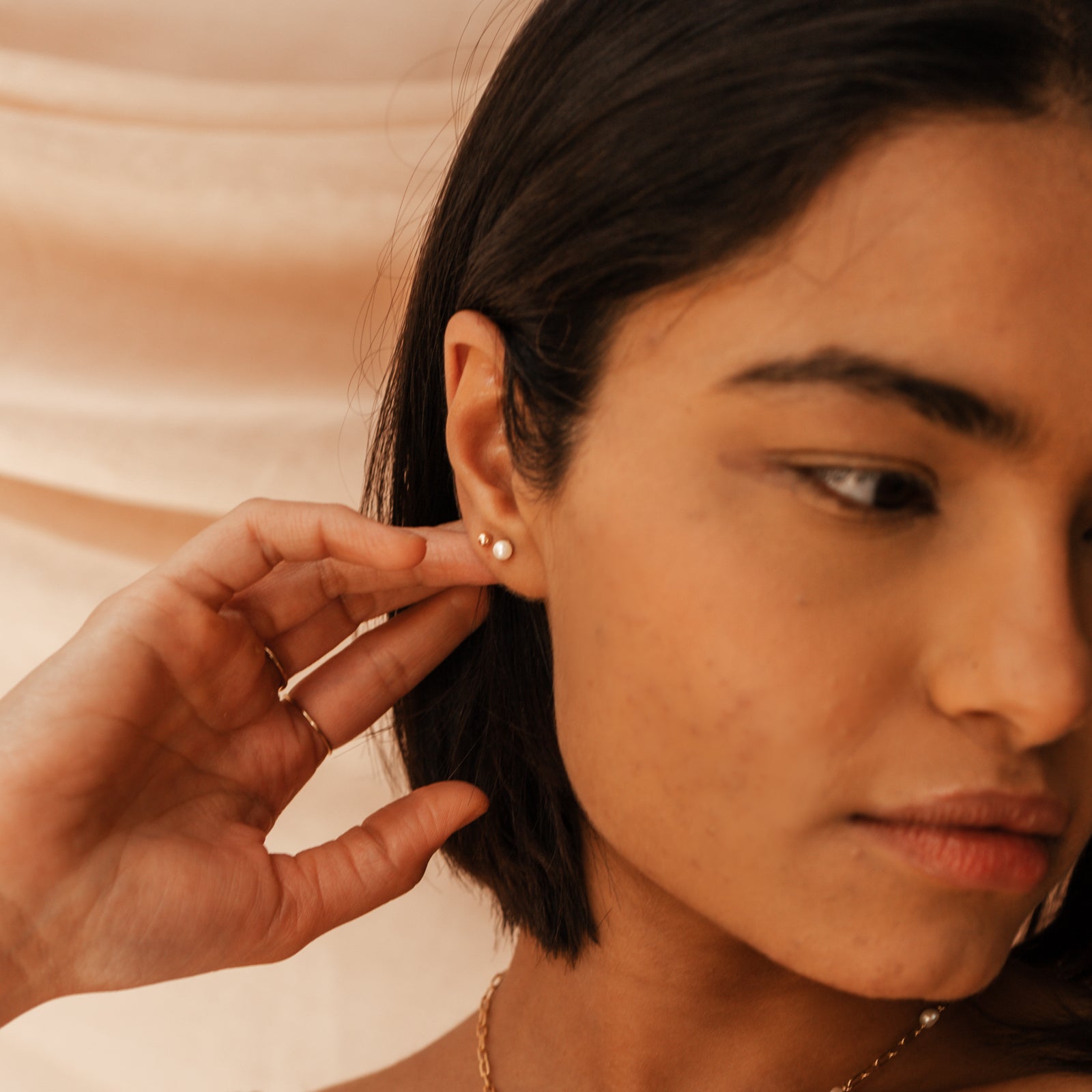 Personalised jewellery - KBN Jewellery - handmade jewellery – Personalised Jewellery gifts – Dainty jewellery – ball stud earrings – ball earrings – stacking  earrings – everyday earrings – sleep friendly earrings – ball studs
