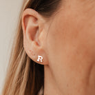 lPersonalised jewellery - KBN Jewellery - handmade jewellery – Personalised Jewellery gifts – Australian Made – initial stud earrings – letter initial earring – children initials studs