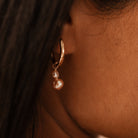 Personalised jewellery – handmade jewellery – KBN jewellery – dainty hoops – pearl earrings – pearl hoop earrings – stacked pearl earrings