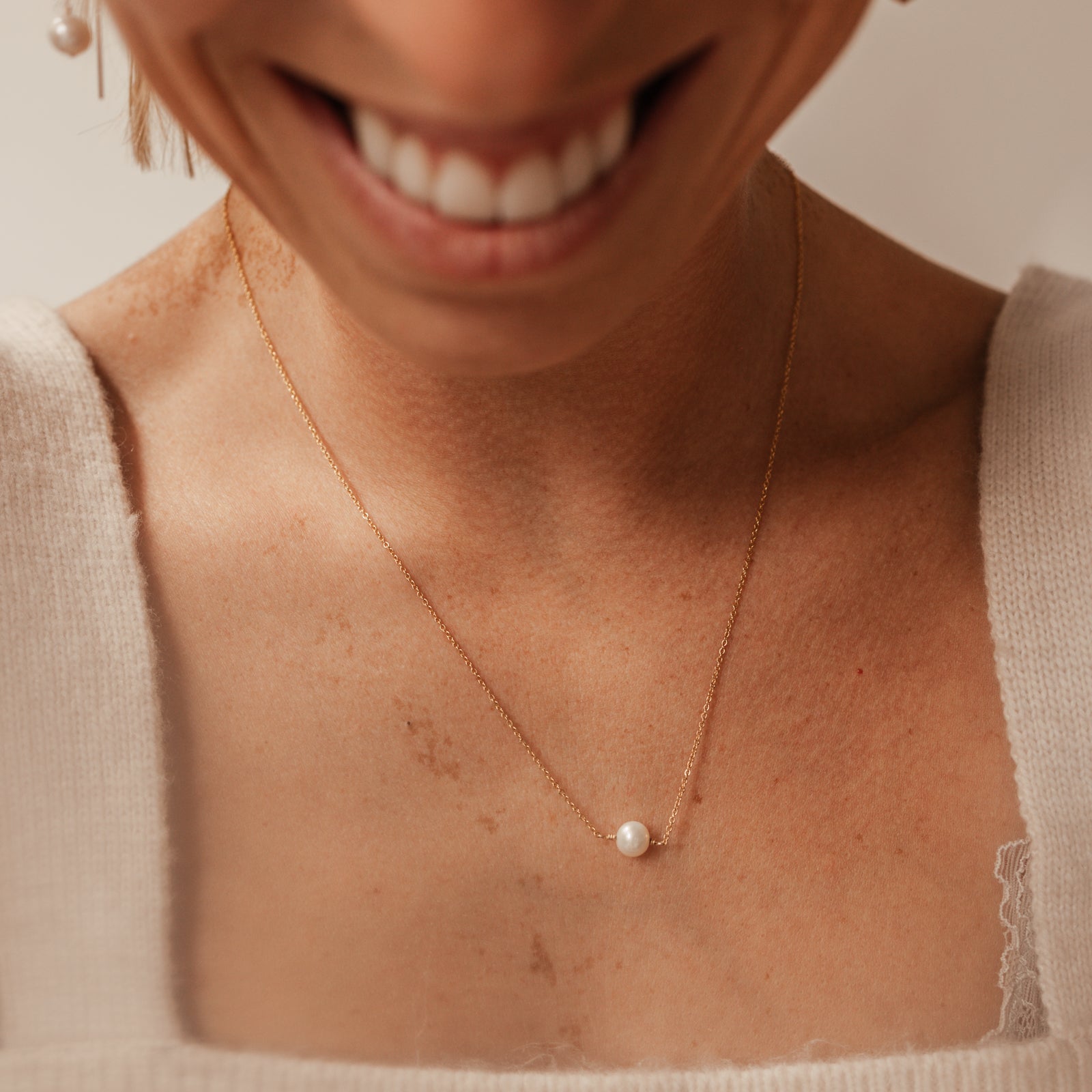 Personalised jewellery - KBN Jewellery - handmade jewellery – Personalised Jewellery gifts –  single pearl necklace – wedding gift idea – bridal jewellery – bridal shower jewellery – bridesmaids gift – freshwater pearls – real pearl necklace – affordable pearl necklace