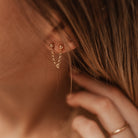 Personalised jewellery - KBN Jewellery - handmade jewellery – Personalised Jewellery gifts – Dainty jewellery- chain earrings – two earrings in one – connecting earrings – studs – handmade earrings
