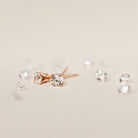 Personalised jewellery – handmade jewellery – KBN jewellery – dainty earrings – birth month earrings – birthstone earrings – affordable earrings – diamond earrings – April studs – birthstone studs
