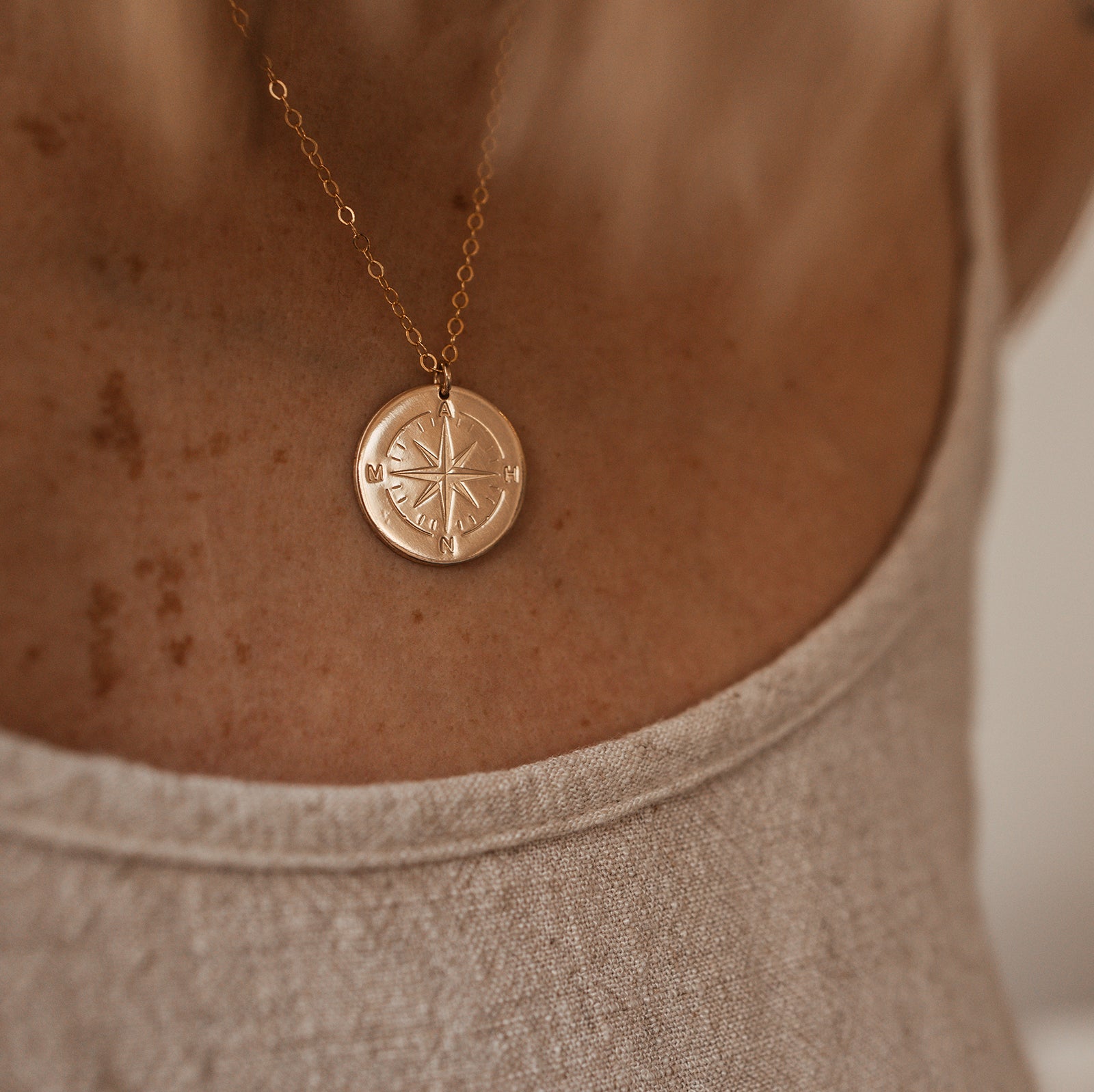 Personalised jewellery - KBN Jewellery - handmade jewellery – Personalised Jewellery gifts – Dainty jewellery- compass necklace – personalised compass pendant – compass pendant for necklace – initial necklace