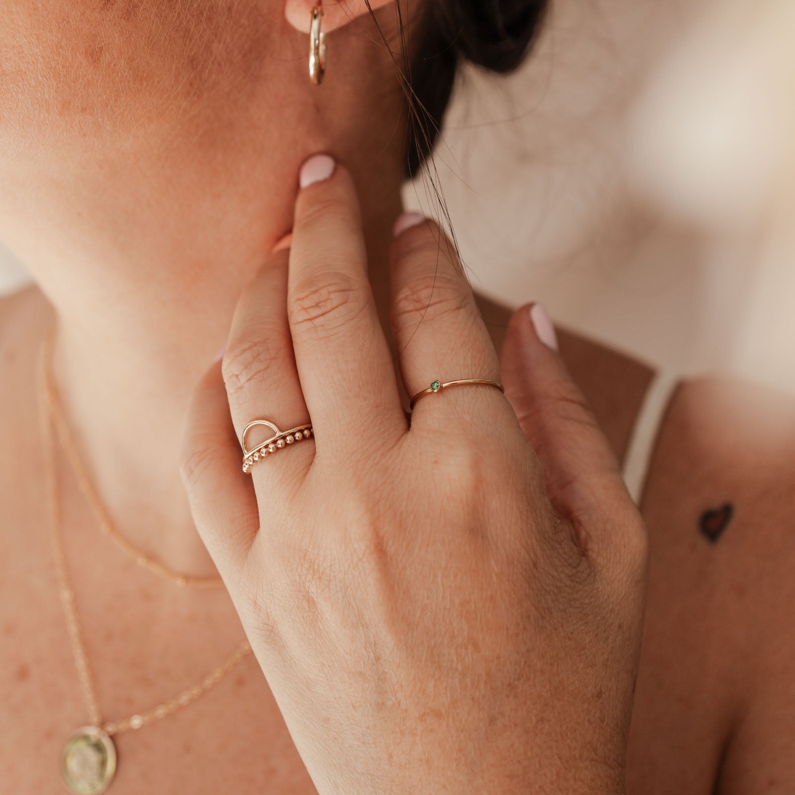 Personalised jewellery – handmade jewellery – KBN jewellery – dainty ring – birth month ring – birthstone ring – affordable ring – may  birthstone ring– ring – personalised ring