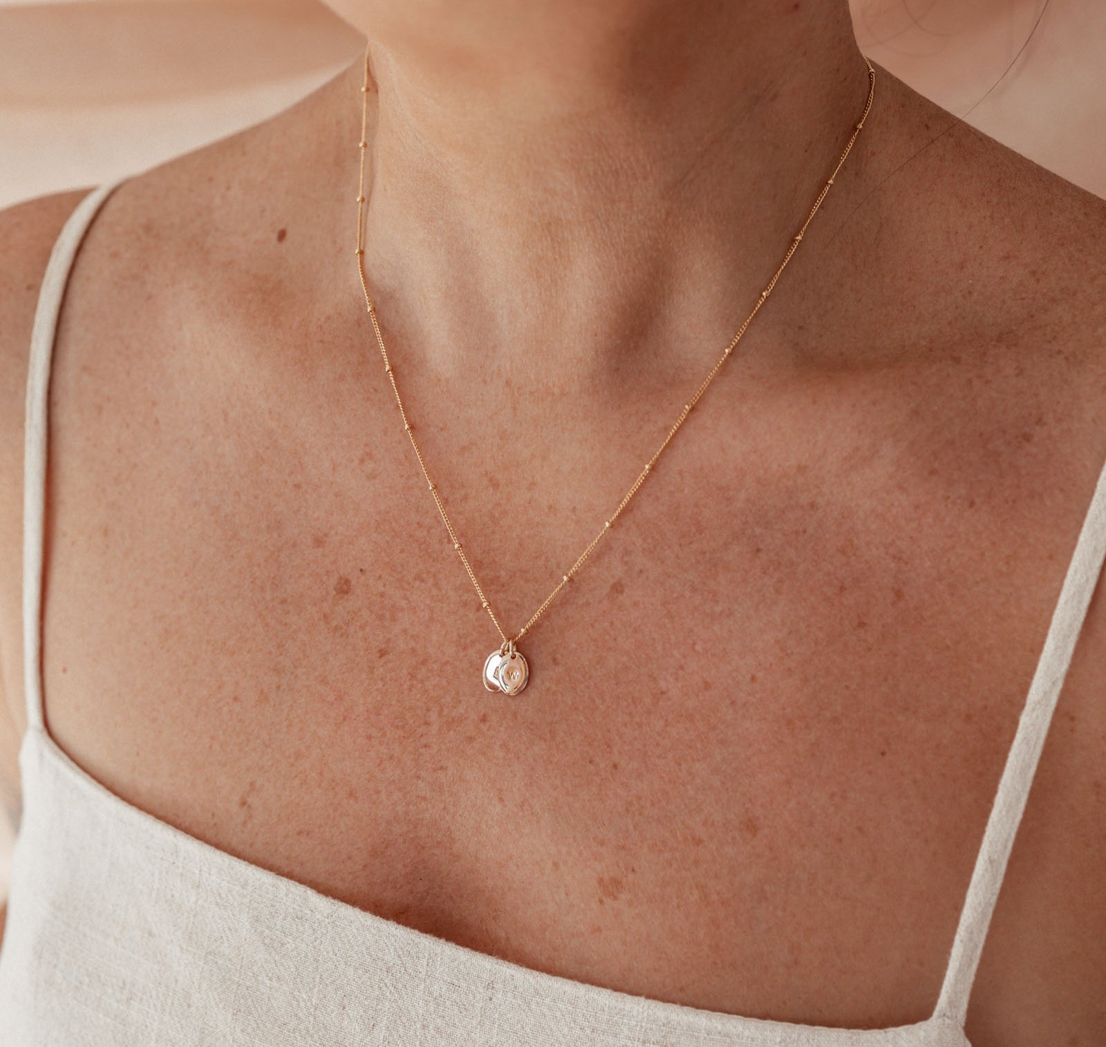 Personalised jewellery - KBN Jewellery - handmade jewellery – Personalised Jewellery gifts – Dainty jewellery- Dainty necklace - initial necklace – symbol necklace – bead chain – tiny pendant – children initial