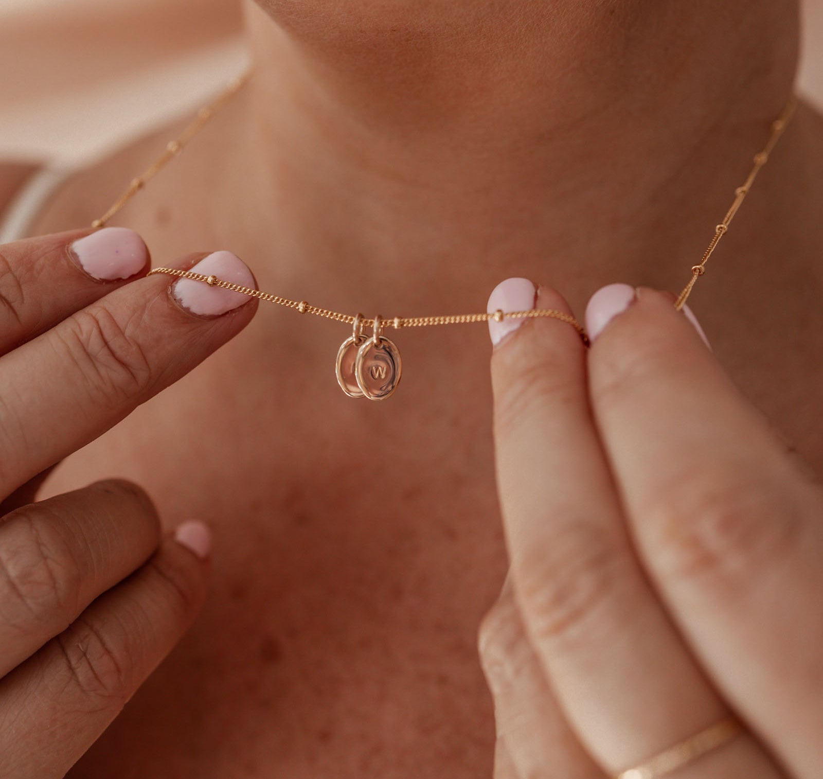 Personalised jewellery - KBN Jewellery - handmade jewellery – Personalised Jewellery gifts – Dainty jewellery- Dainty necklace - initial necklace – symbol necklace – bead chain – tiny pendant – children initial