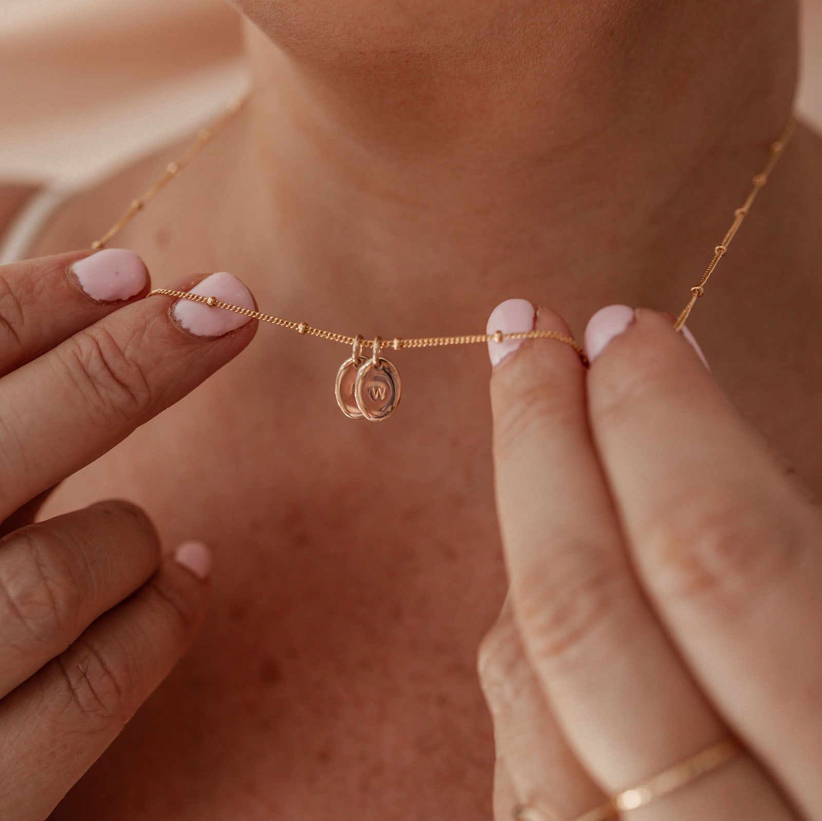 Personalised jewellery - KBN Jewellery - handmade jewellery – Personalised Jewellery gifts – Dainty jewellery- Dainty necklace - initial necklace – symbol necklace – bead chain – tiny pendant – children initial